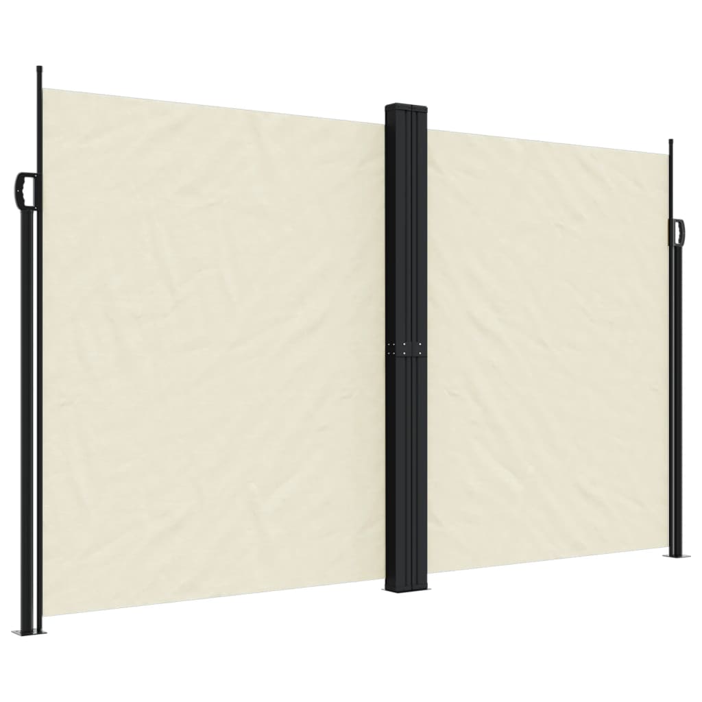 vidaXL Toldo lateral retráctil crema 200x600 cm