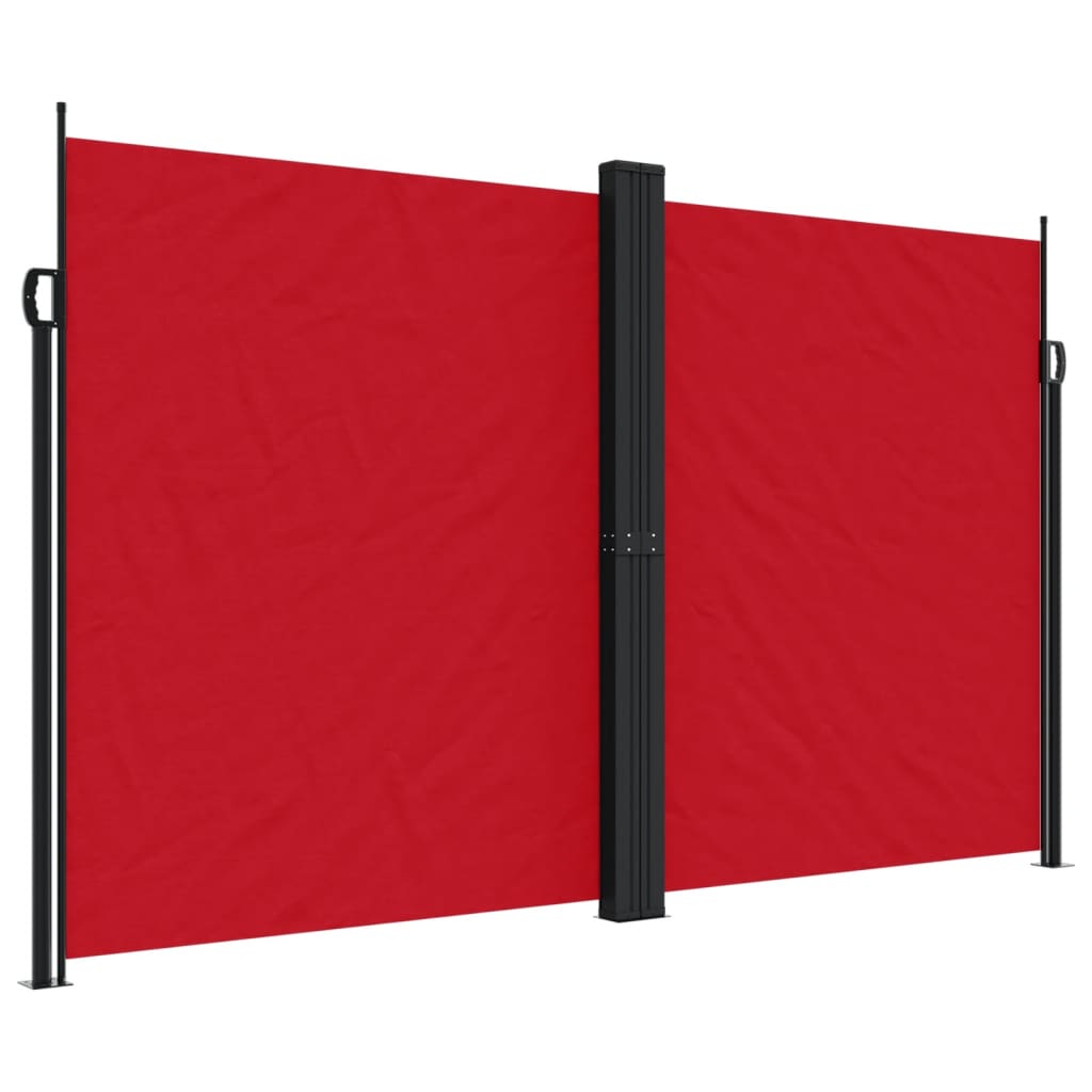 vidaXL Toldo lateral retráctil rojo 200x600 cm