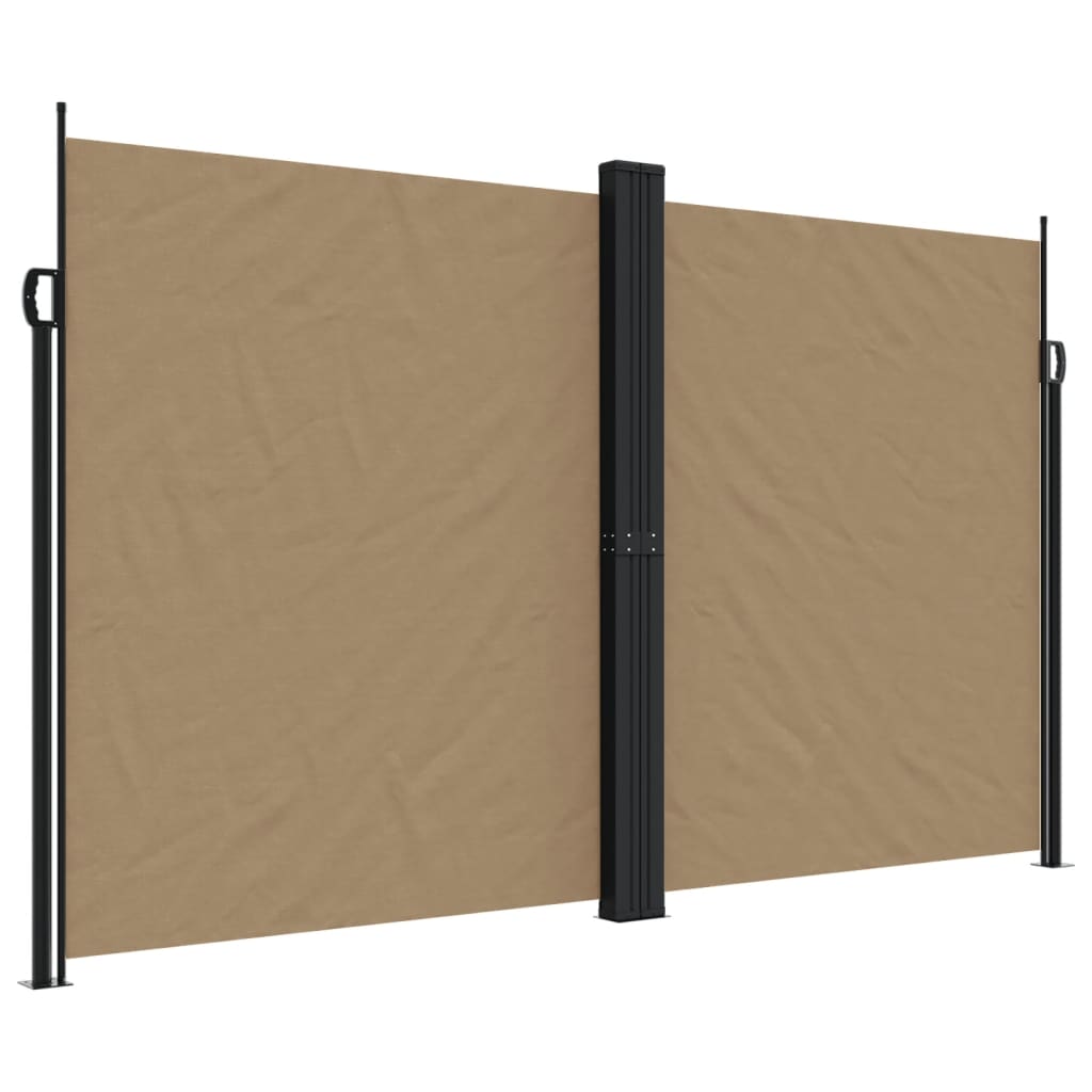 vidaXL Toldo lateral retráctil gris taupe 200x600 cm