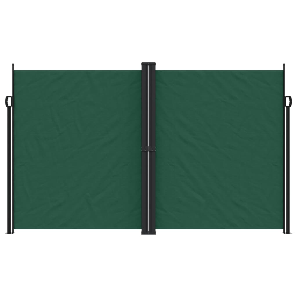 vidaXL Toldo lateral retráctil verde oscuro 200x600 cm