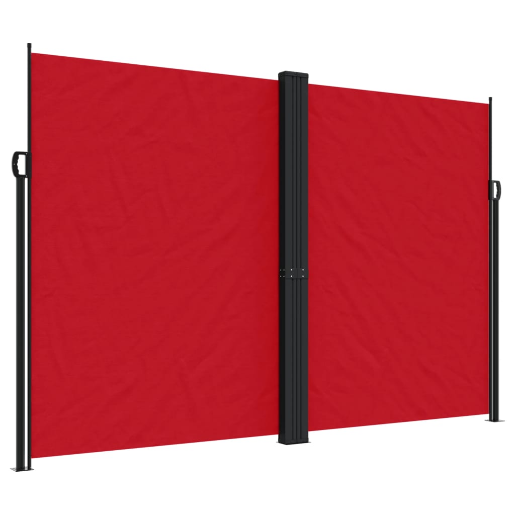 vidaXL Toldo lateral retráctil rojo 220x600 cm