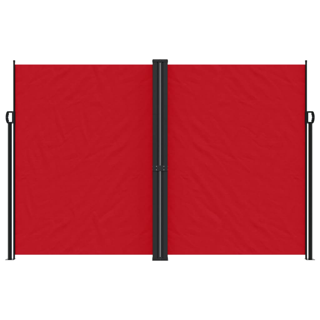 vidaXL Toldo lateral retráctil rojo 220x600 cm