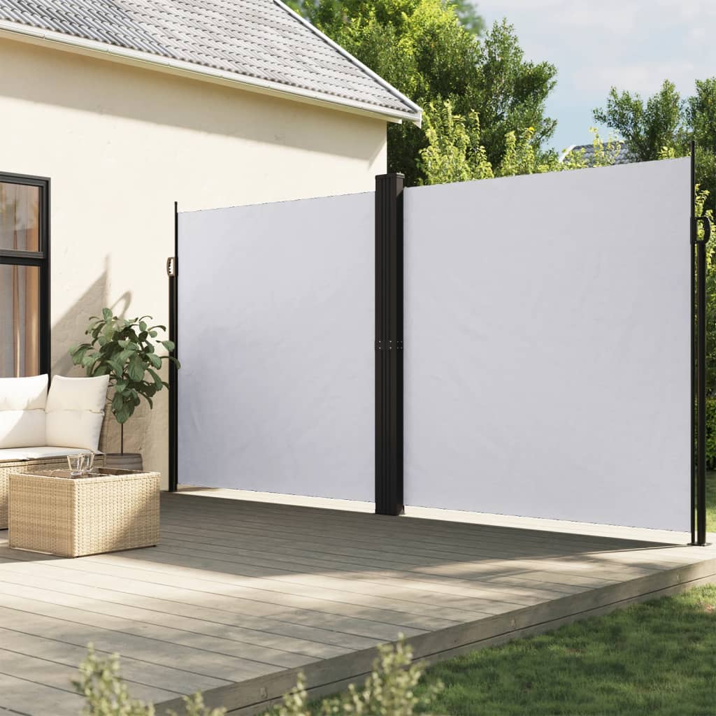 vidaXL Toldo lateral retráctil blanco 220x600 cm