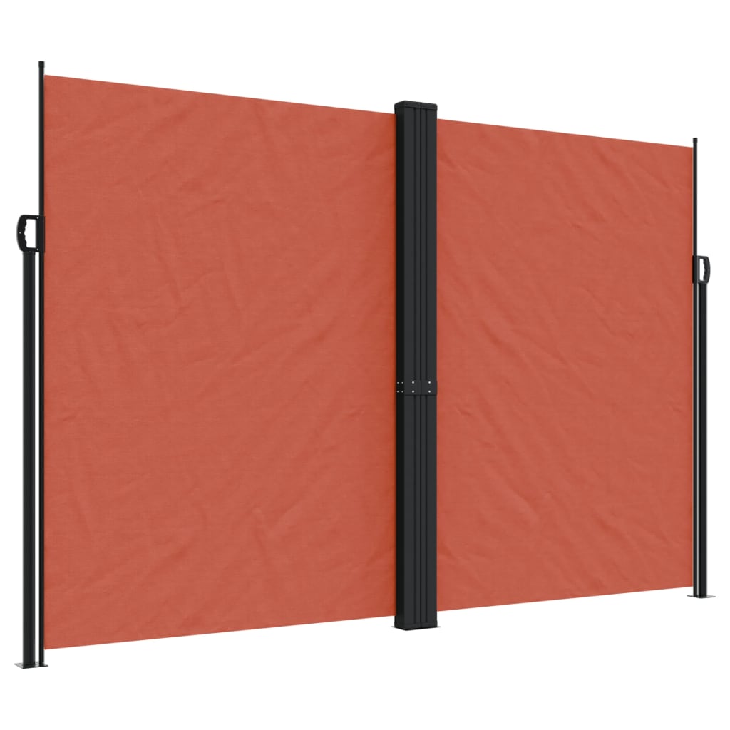 vidaXL Toldo lateral retráctil terracota 220x600 cm