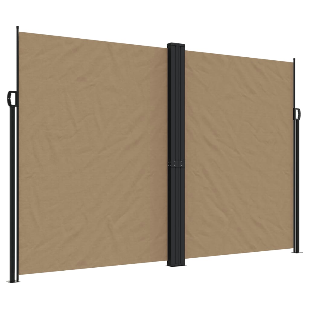 vidaXL Toldo lateral retráctil gris taupe 220x600 cm