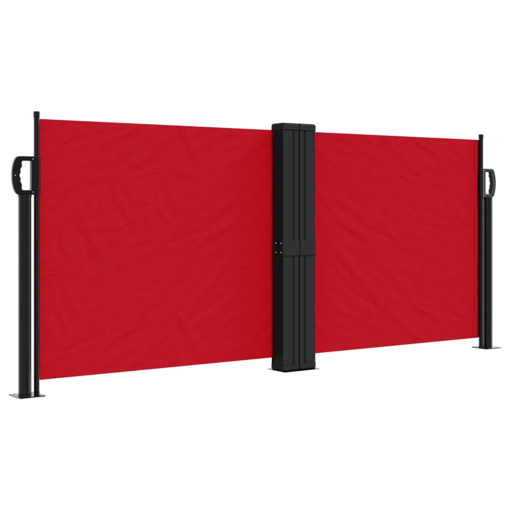 vidaXL Toldo lateral retráctil rojo 100x1000 cm