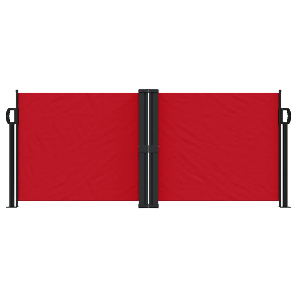 vidaXL Toldo lateral retráctil rojo 100x1000 cm