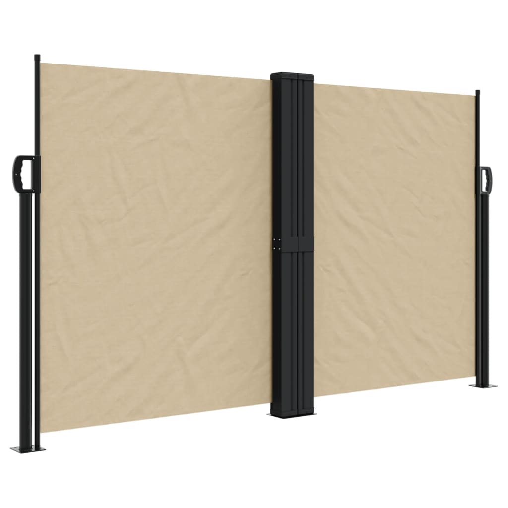 vidaXL Toldo lateral retráctil beige 140x1000 cm