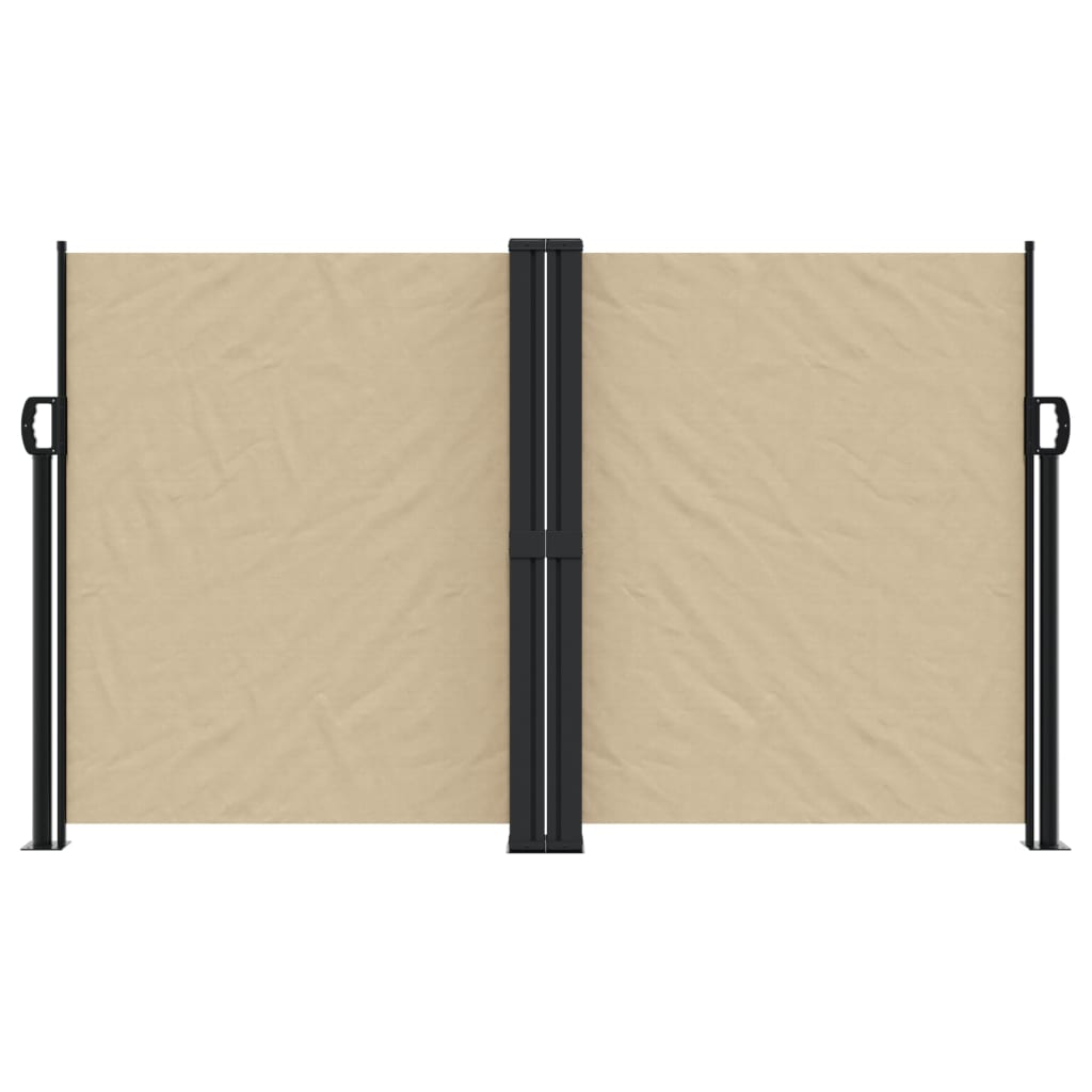 vidaXL Toldo lateral retráctil beige 140x1000 cm