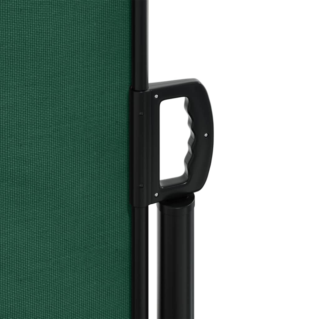 vidaXL Toldo lateral retráctil verde oscuro 220x1000 cm