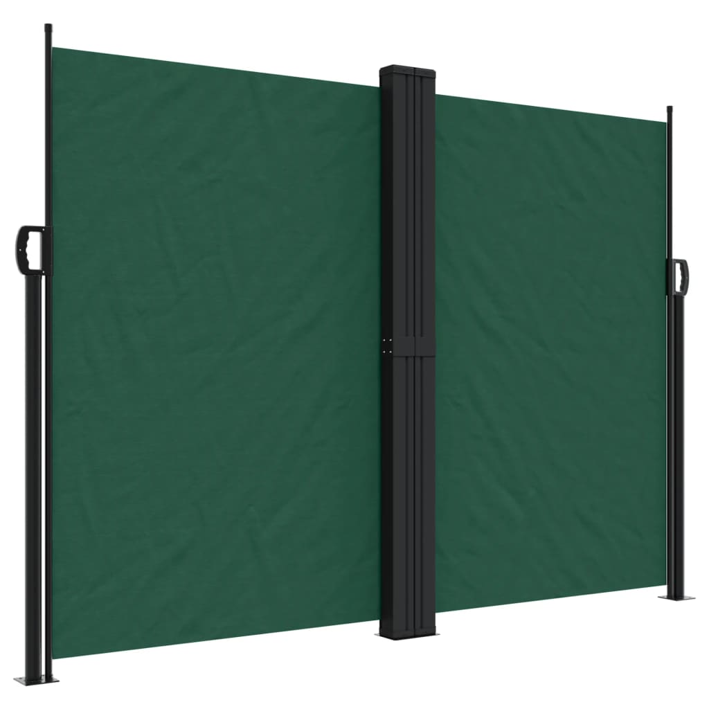 vidaXL Toldo lateral retráctil verde oscuro 180x1200 cm