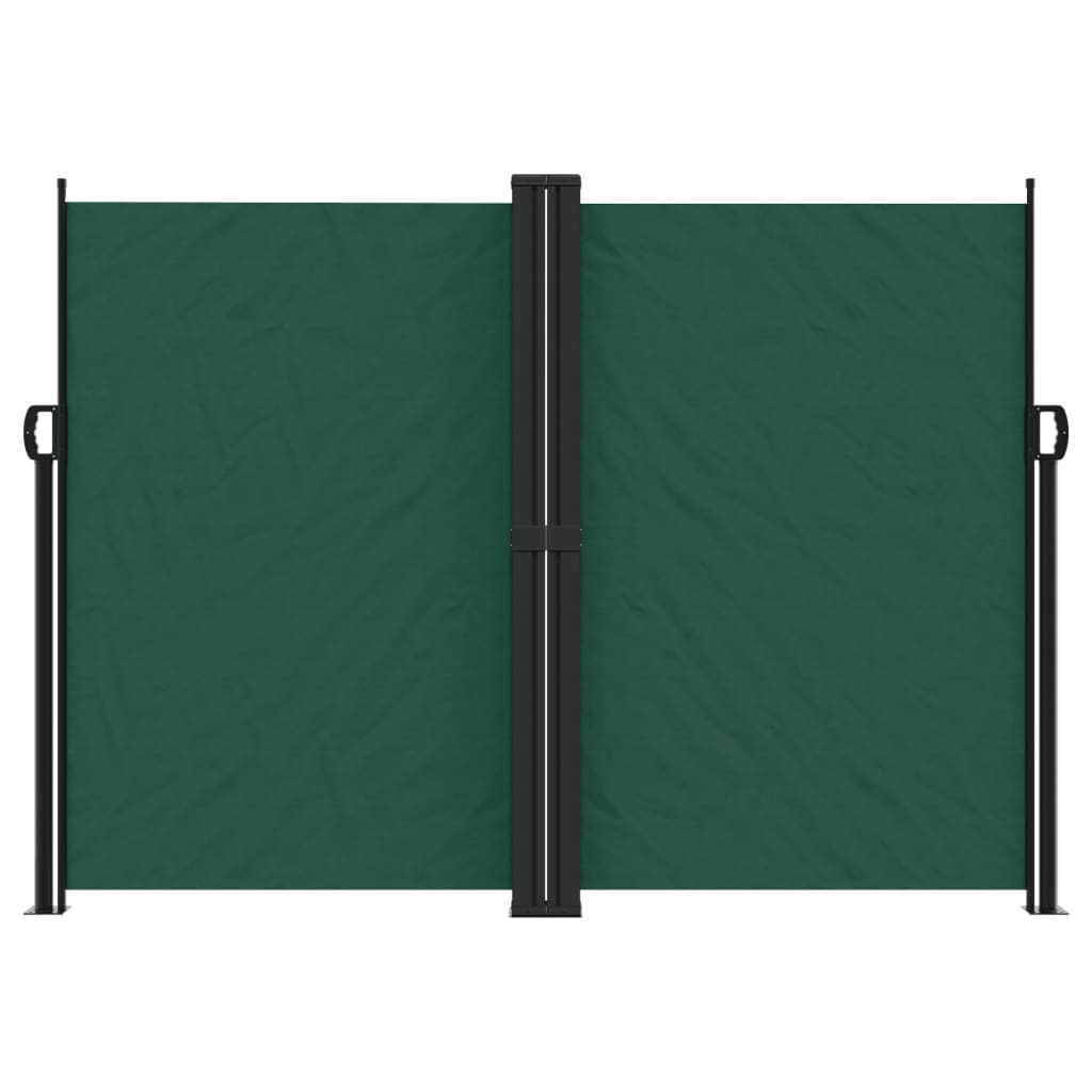 vidaXL Toldo lateral retráctil verde oscuro 180x1200 cm