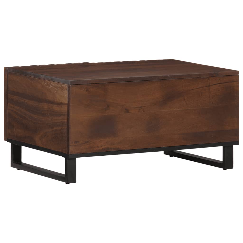 vidaXL Mesa de centro madera maciza mango marrón 80x51x40 cm