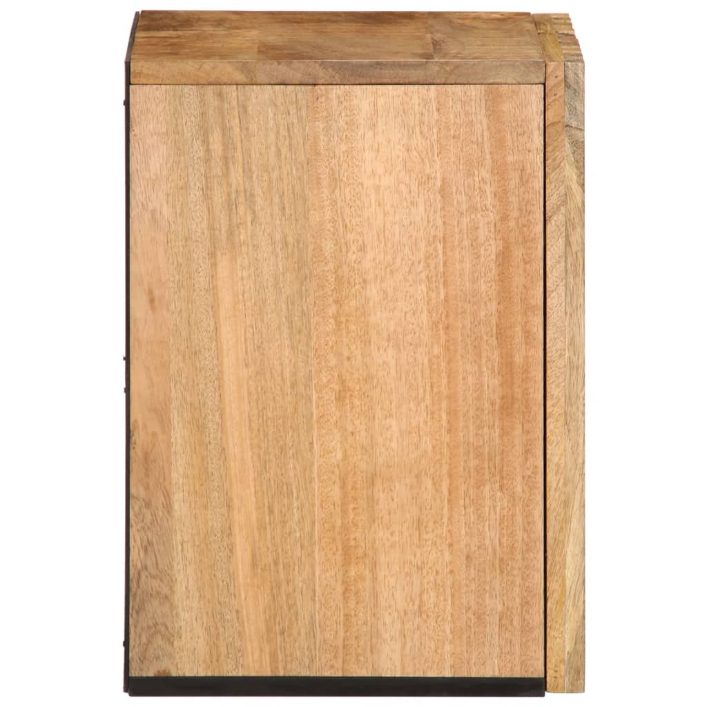 vidaXL Armario de lavabo para baño madera maciza de mango 38x34x48 cm