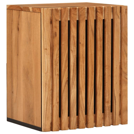 vidaXL Armario de baño de pared madera maciza de acacia 38x34x48 cm