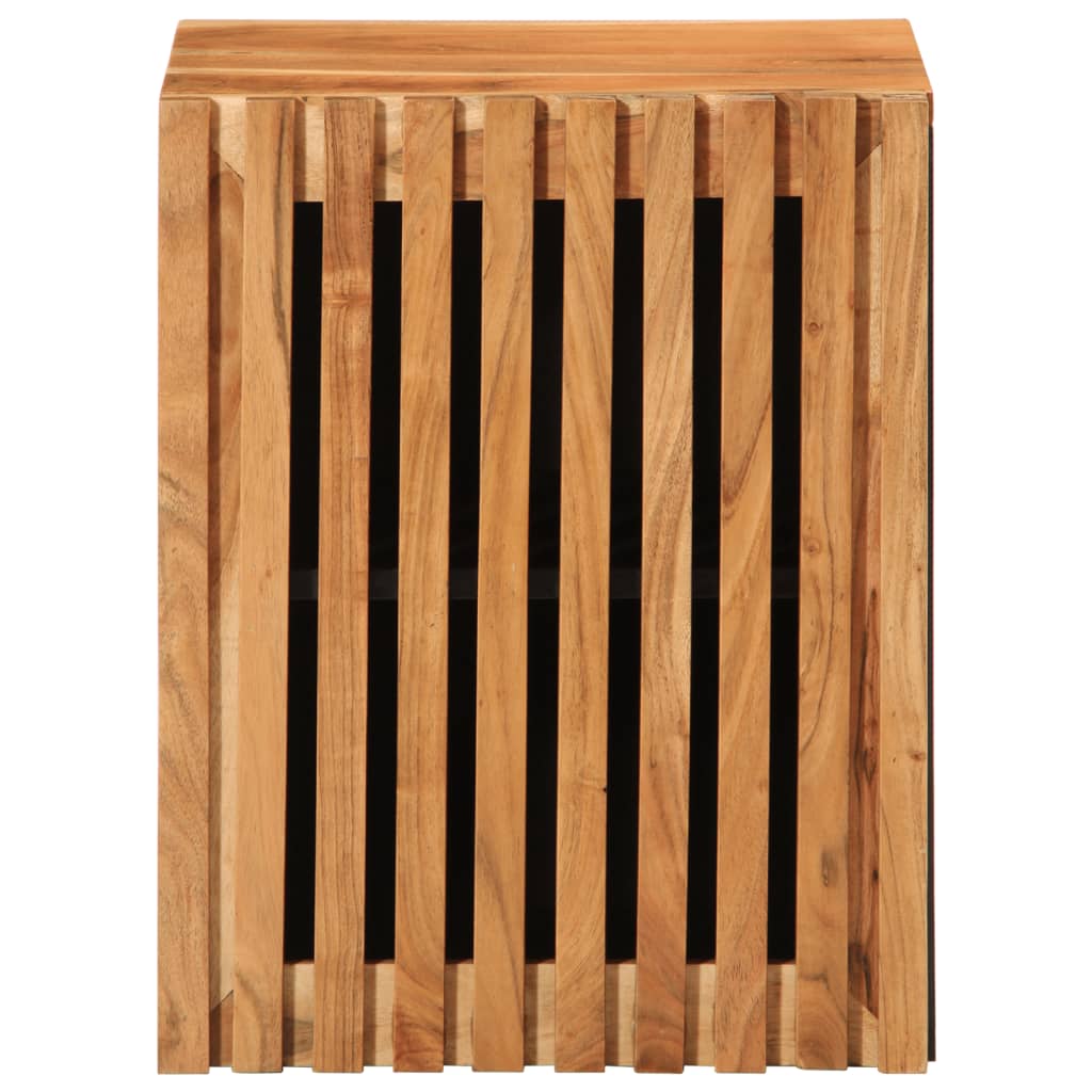 vidaXL Armario de baño de pared madera maciza de acacia 38x34x48 cm