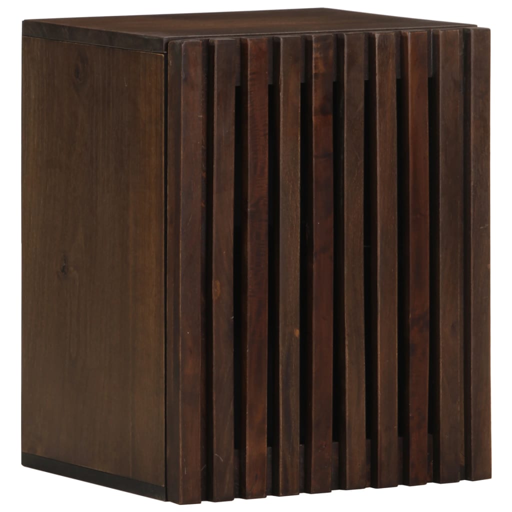 vidaXL Armario de baño de pared madera maciza de mango 38x34x48 cm