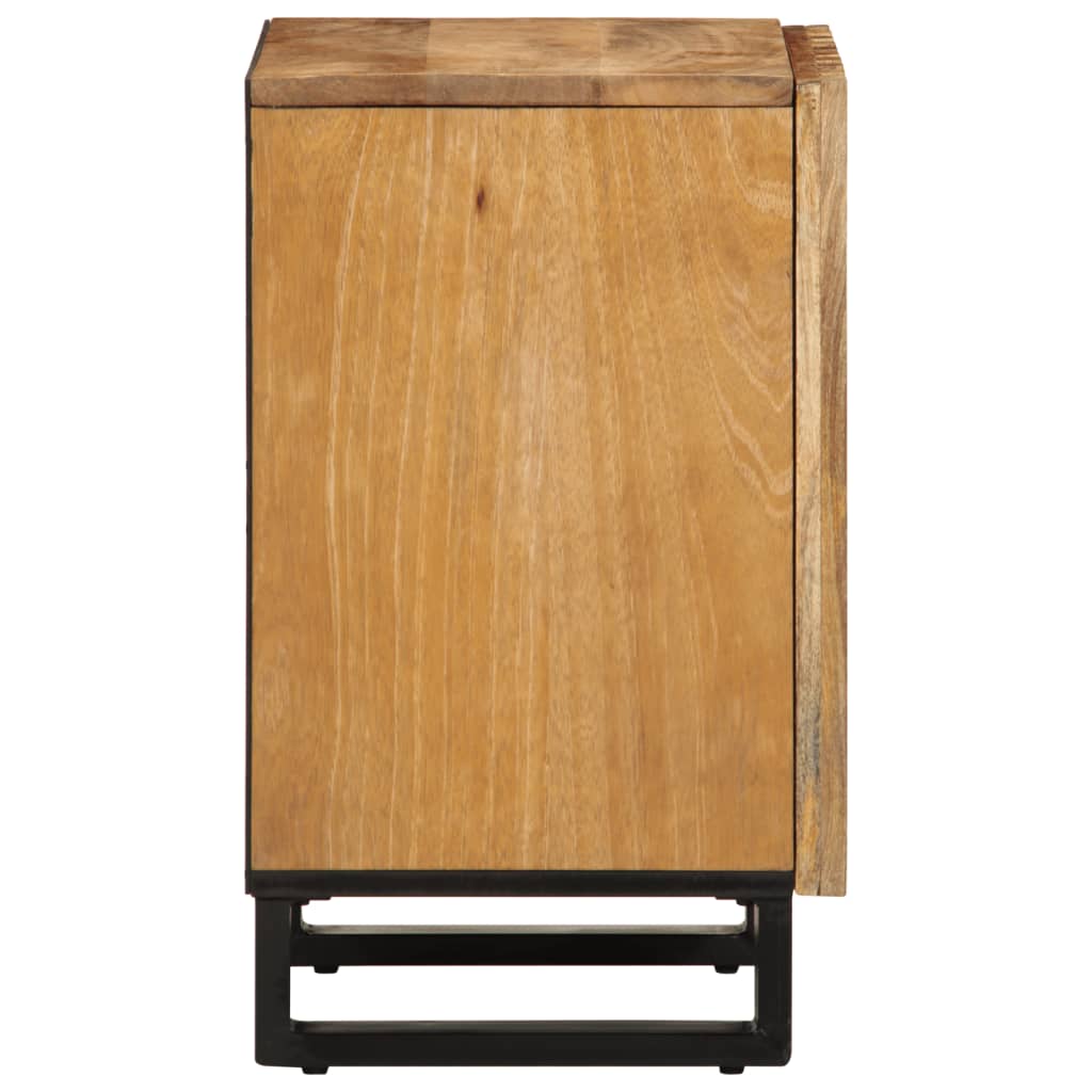 vidaXL Armario de baño madera maciza de mango 38x34x58 cm