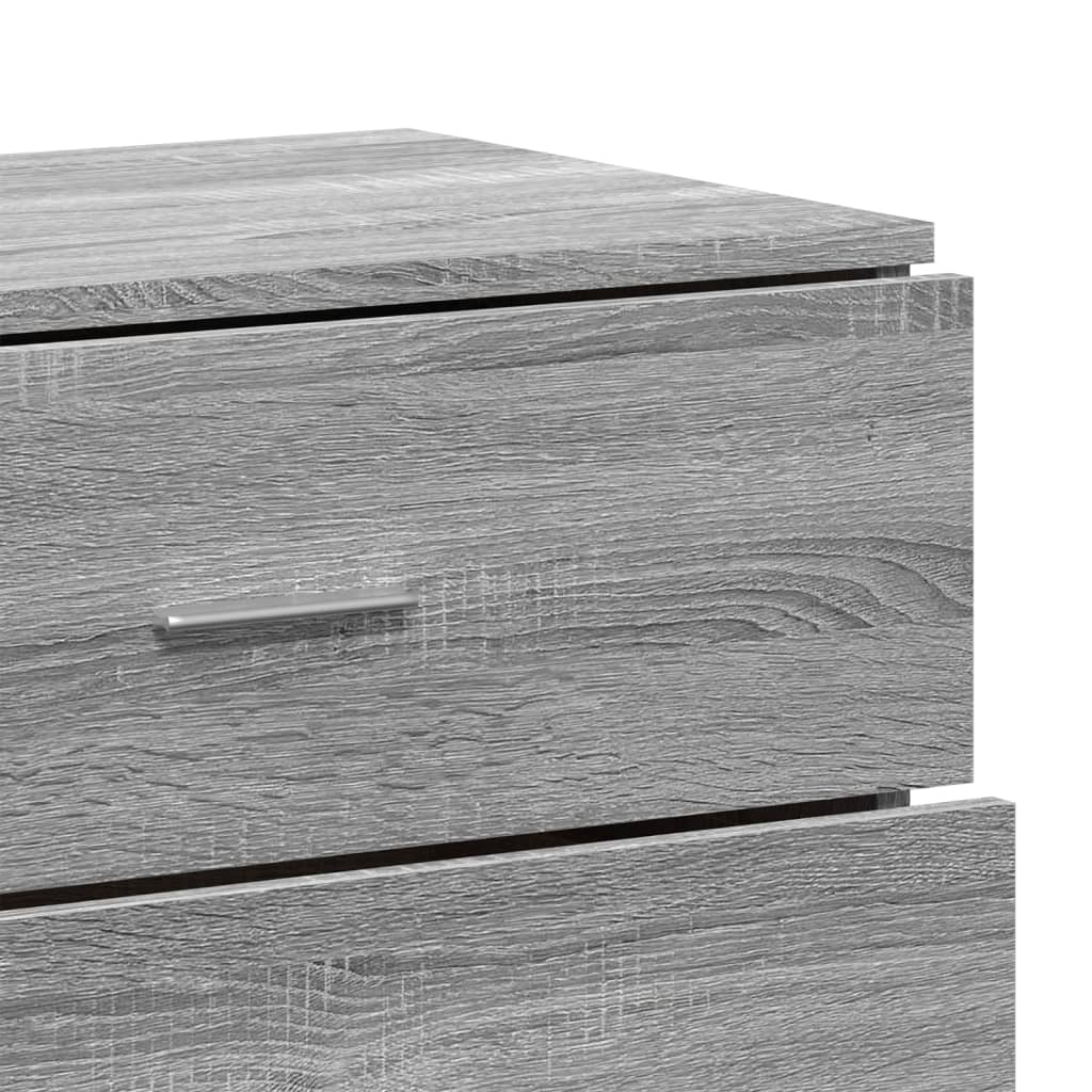 vidaXL Aparador de madera de ingeniería gris Sonoma 60x39x80 cm