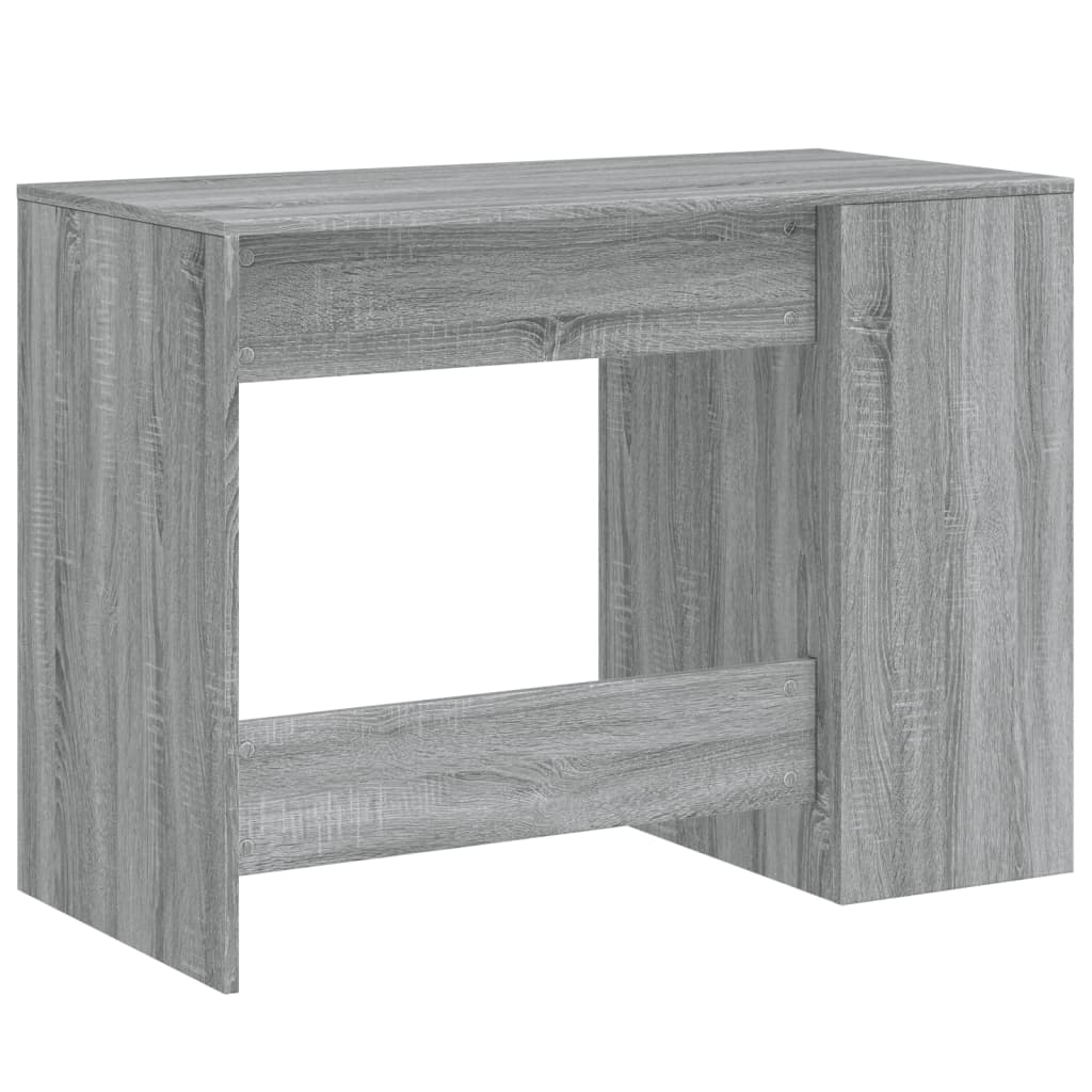 vidaXL Escritorio de madera de ingeniería gris Sonoma 102x50x75 cm