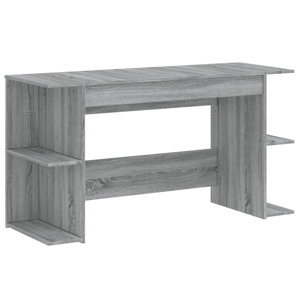 vidaXL Escritorio madera de ingeniería gris Sonoma 140x50x75 cm