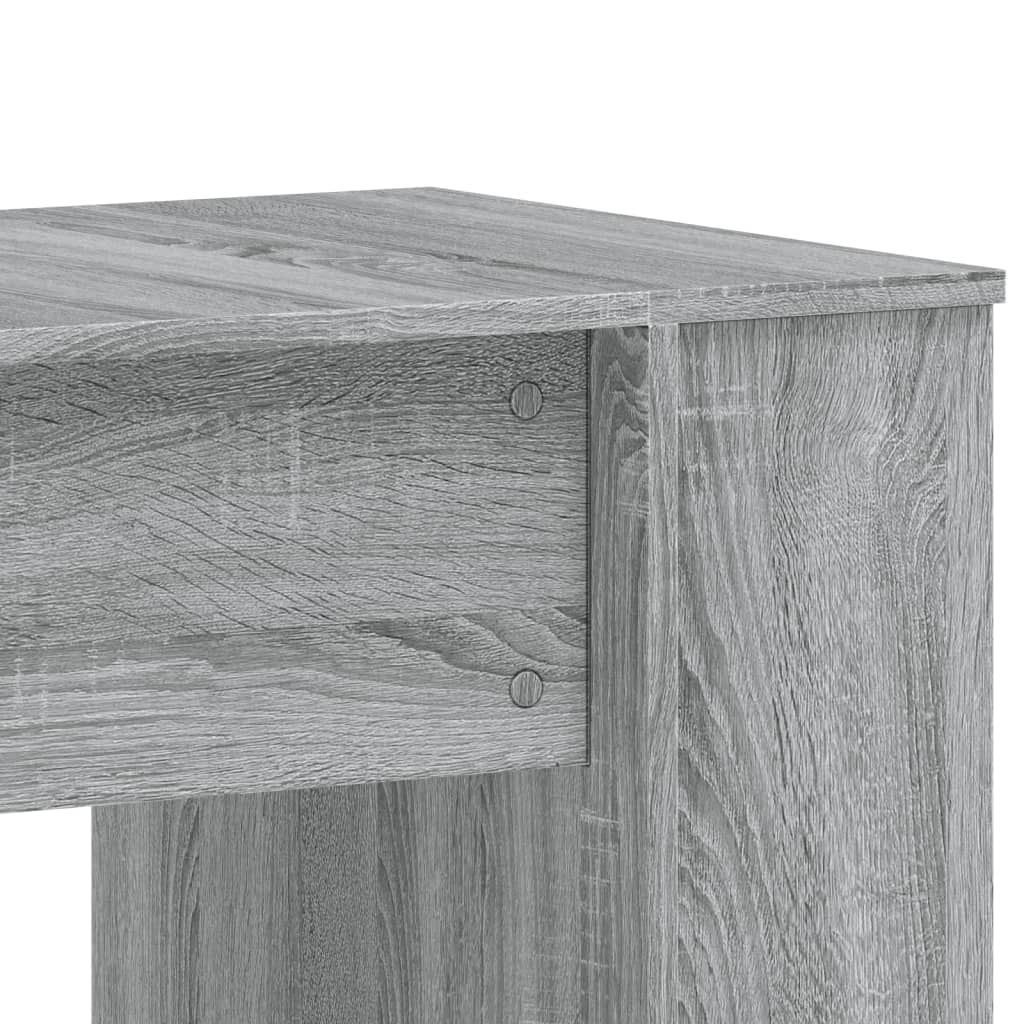 vidaXL Escritorio madera de ingeniería gris Sonoma 140x50x75 cm