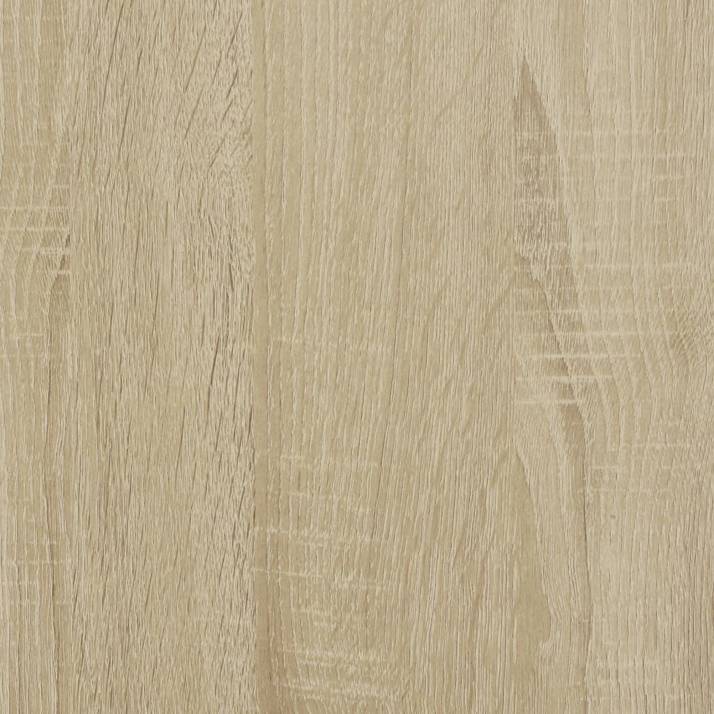 vidaXL Mesa auxiliar de madera contrachapada color roble 50x30x50 cm