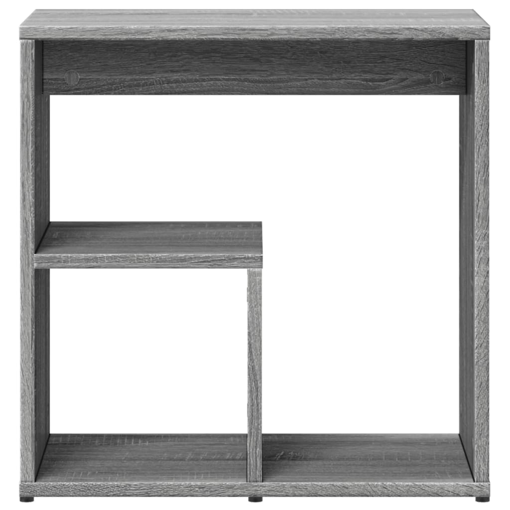 vidaXL Mesa auxiliar de madera contrachapada gris Sonoma 50x30x50 cm