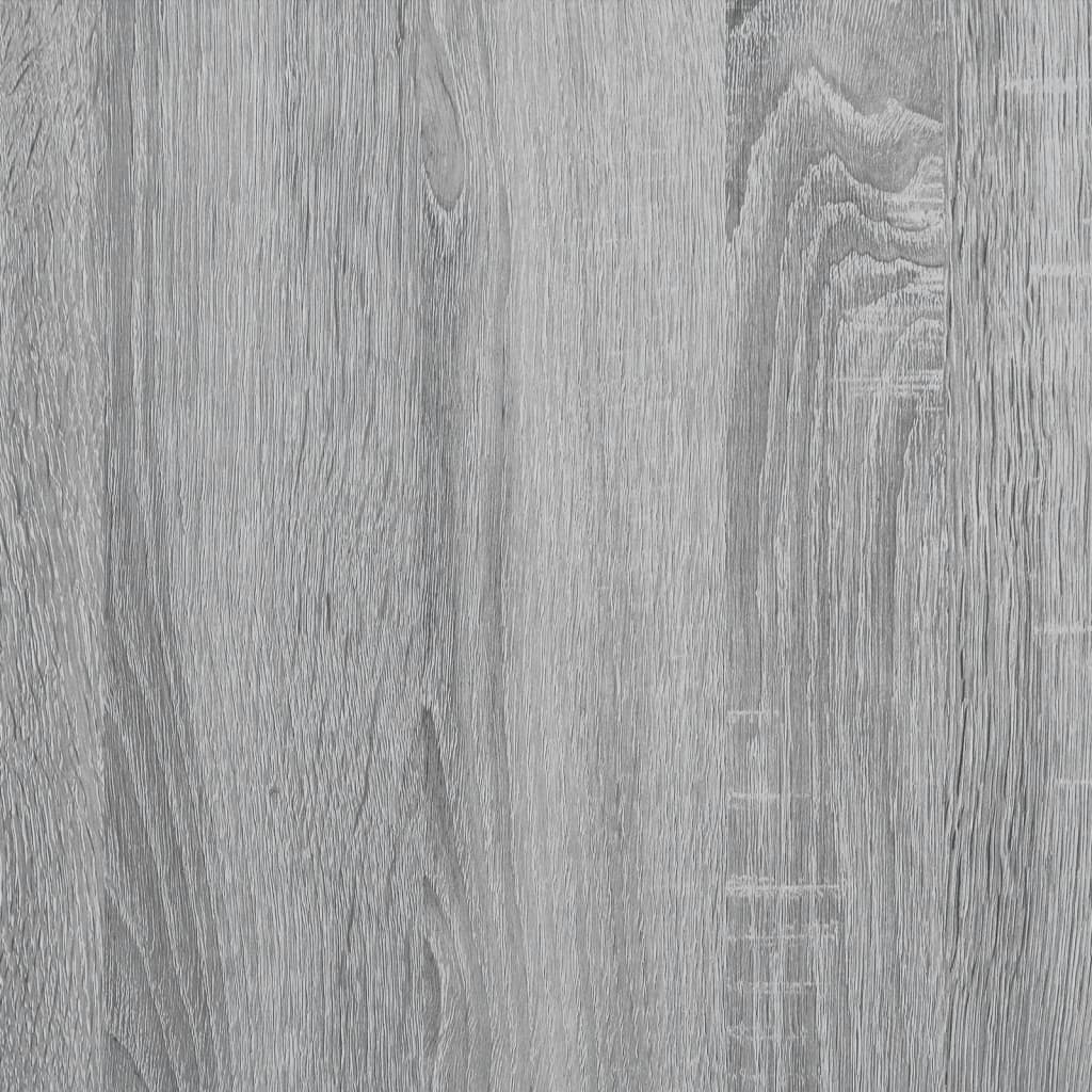 vidaXL Mesa auxiliar de madera contrachapada gris Sonoma 50x30x50 cm