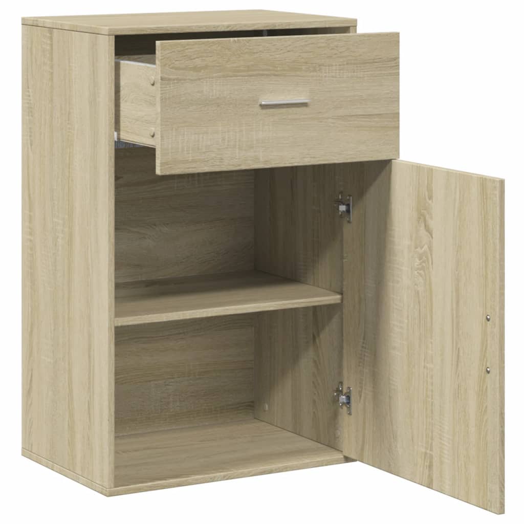 vidaXL Armario almacenaje madera ingeniería roble Sonoma 56,5x39x90 cm