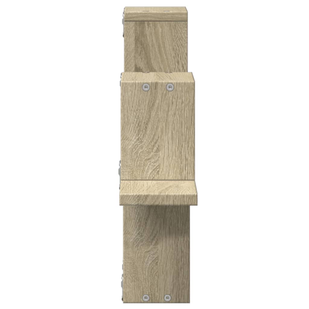 vidaXL Estantería pared madera ingeniería roble Sonoma 104,5x10x43 cm