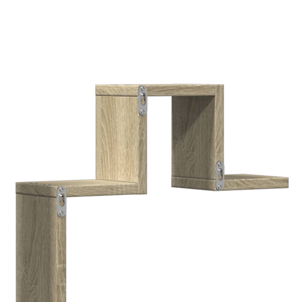 vidaXL Estantería pared madera ingeniería roble Sonoma 104,5x10x43 cm