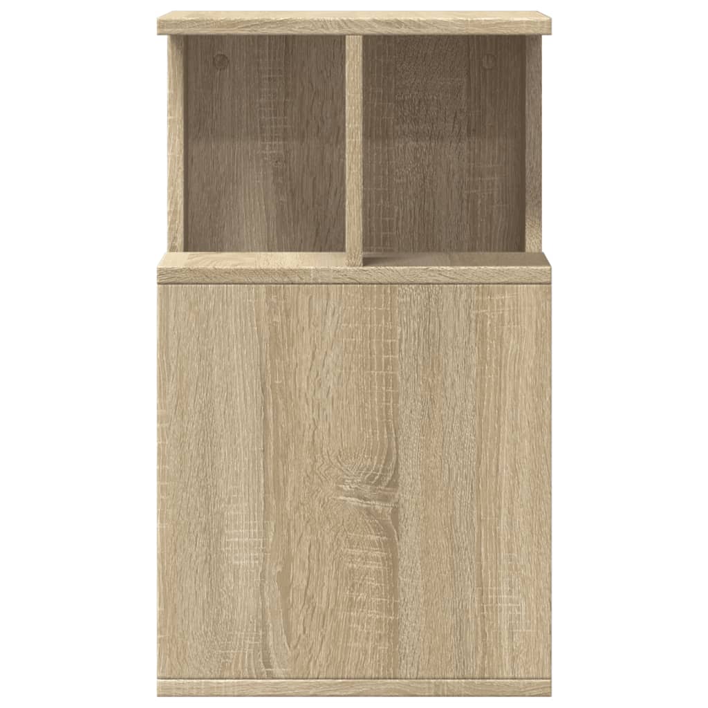 vidaXL Mesa auxiliar madera de ingeniería roble Sonoma 35x35x60 cm