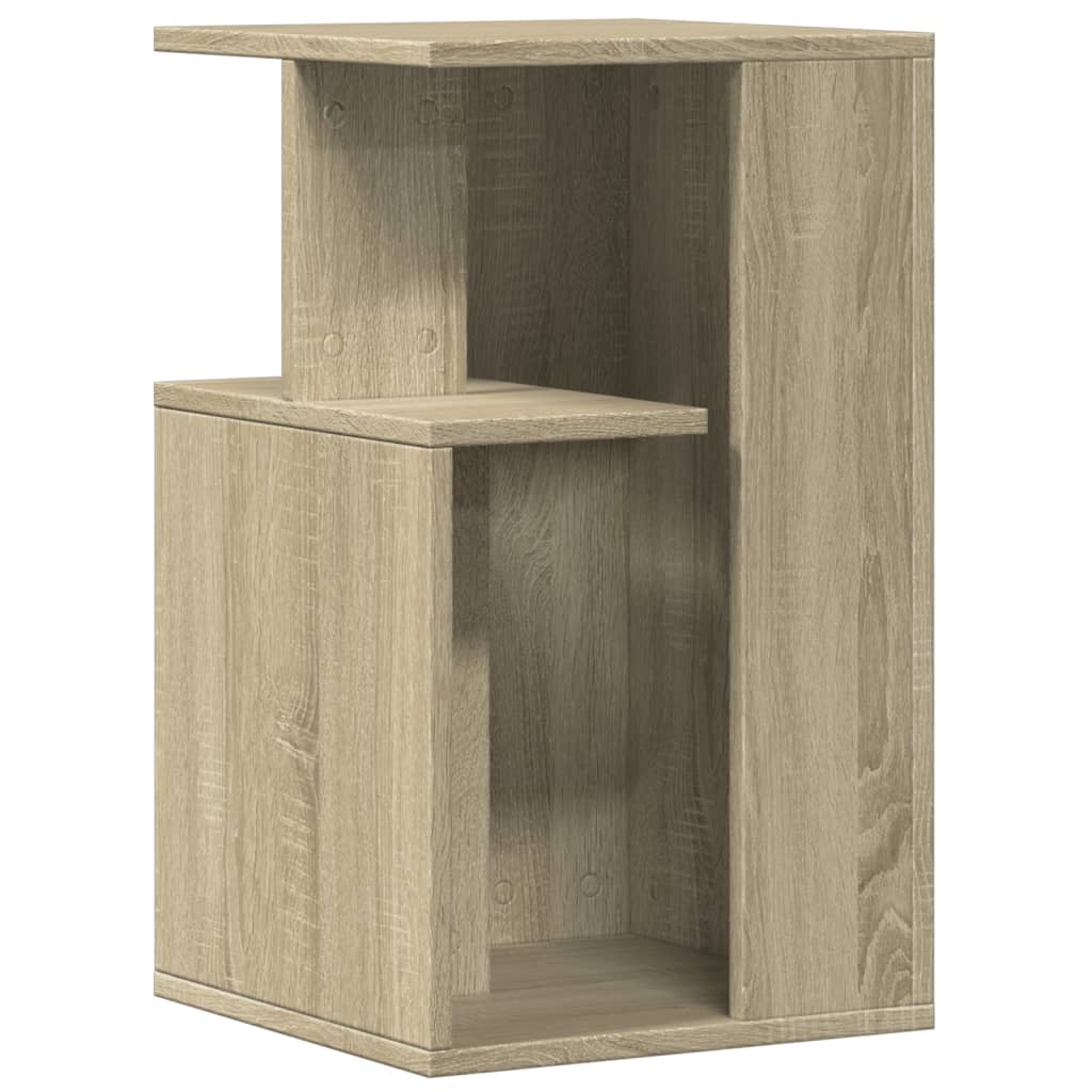 vidaXL Mesa auxiliar madera de ingeniería roble Sonoma 35x35x60 cm