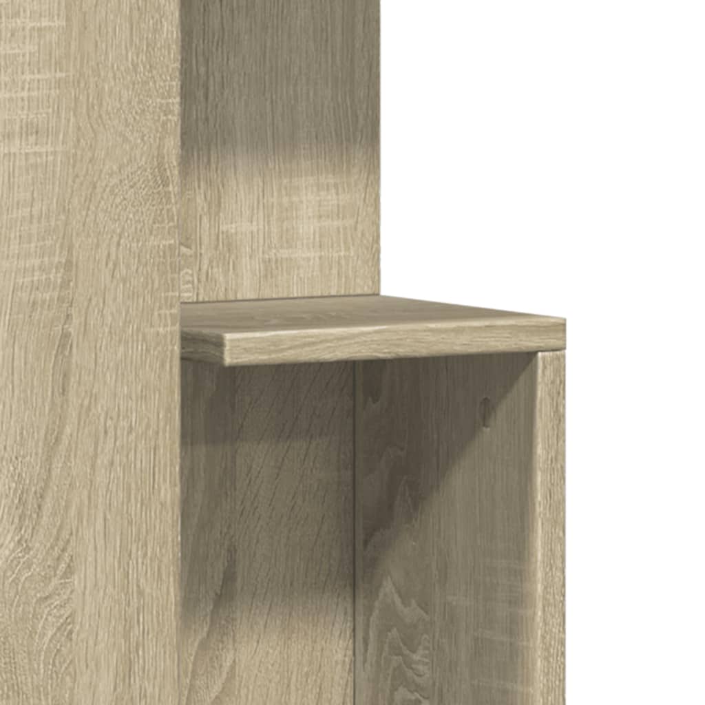 vidaXL Mesa auxiliar madera de ingeniería roble Sonoma 35x35x60 cm