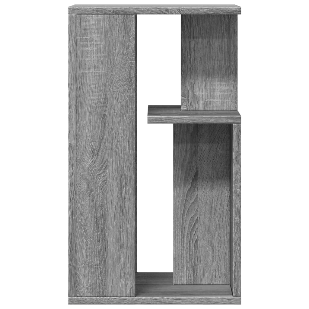 vidaXL Mesa auxiliar madera de ingeniería gris Sonoma 35x35x60 cm