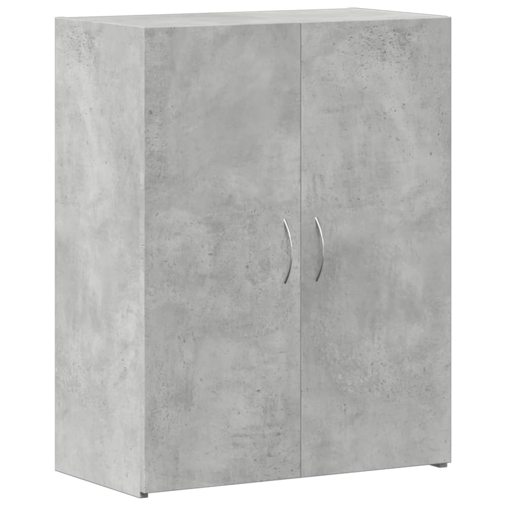 vidaXL Armario archivador madera ingeniería gris hormigón 60x32x77,5cm