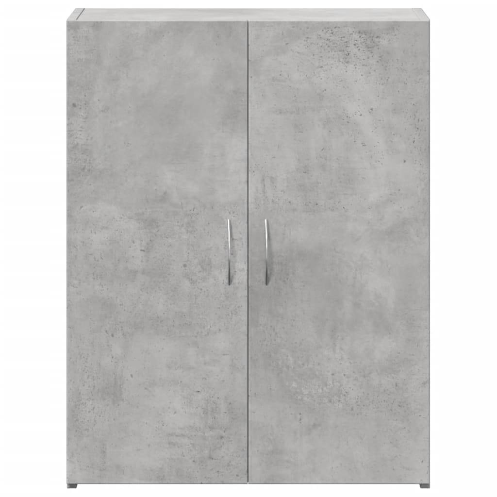 vidaXL Armario archivador madera ingeniería gris hormigón 60x32x77,5cm