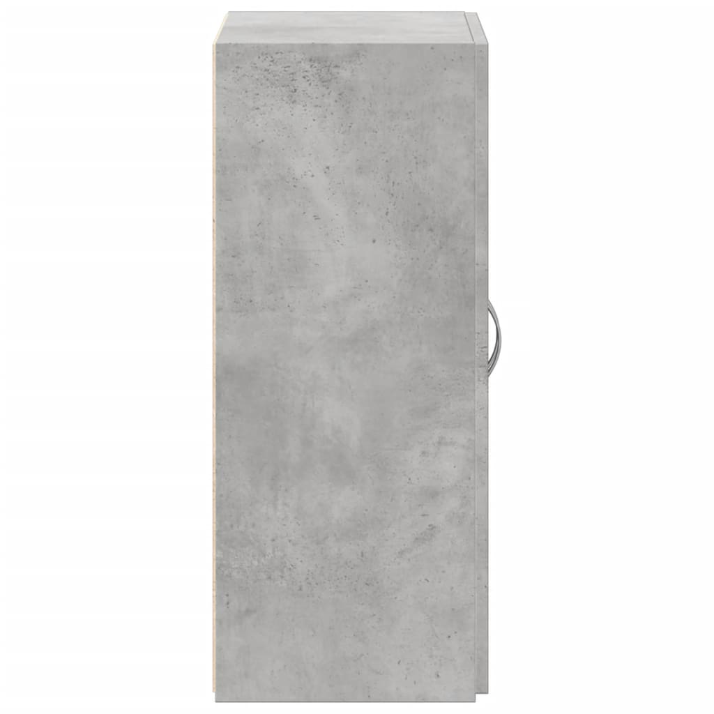 vidaXL Armario archivador madera ingeniería gris hormigón 60x32x77,5cm