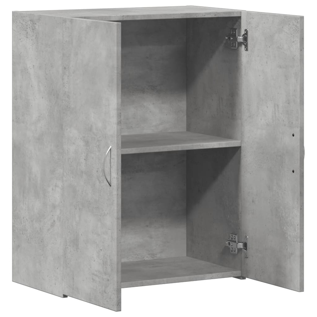 vidaXL Armario archivador madera ingeniería gris hormigón 60x32x77,5cm