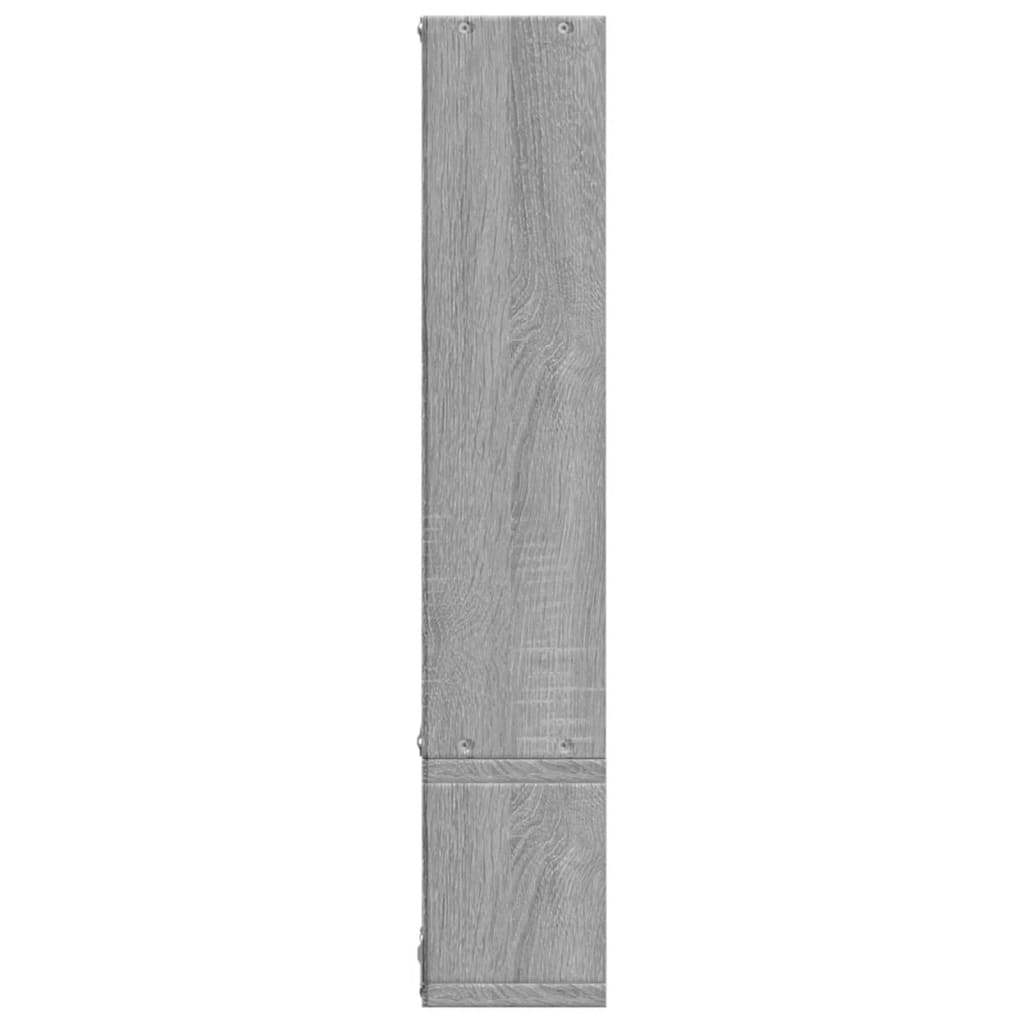 vidaXL Estantería de pared madera ingeniería gris Sonoma 96x12x64 cm