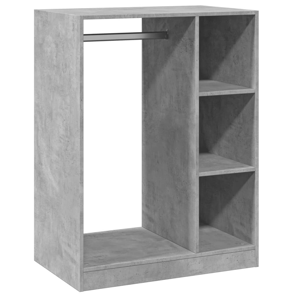 vidaXL Armario de madera de ingeniería gris hormigón 77x48x102 cm