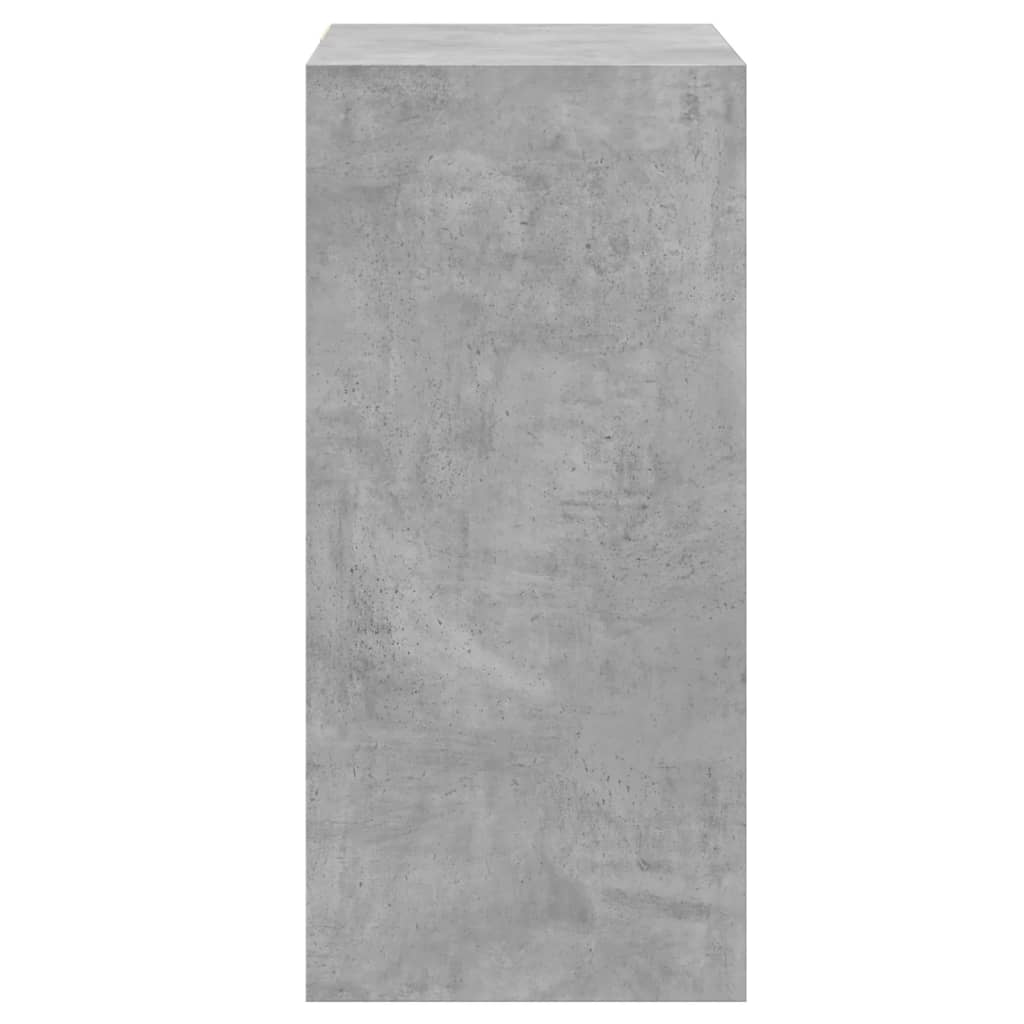 vidaXL Armario de madera de ingeniería gris hormigón 77x48x102 cm