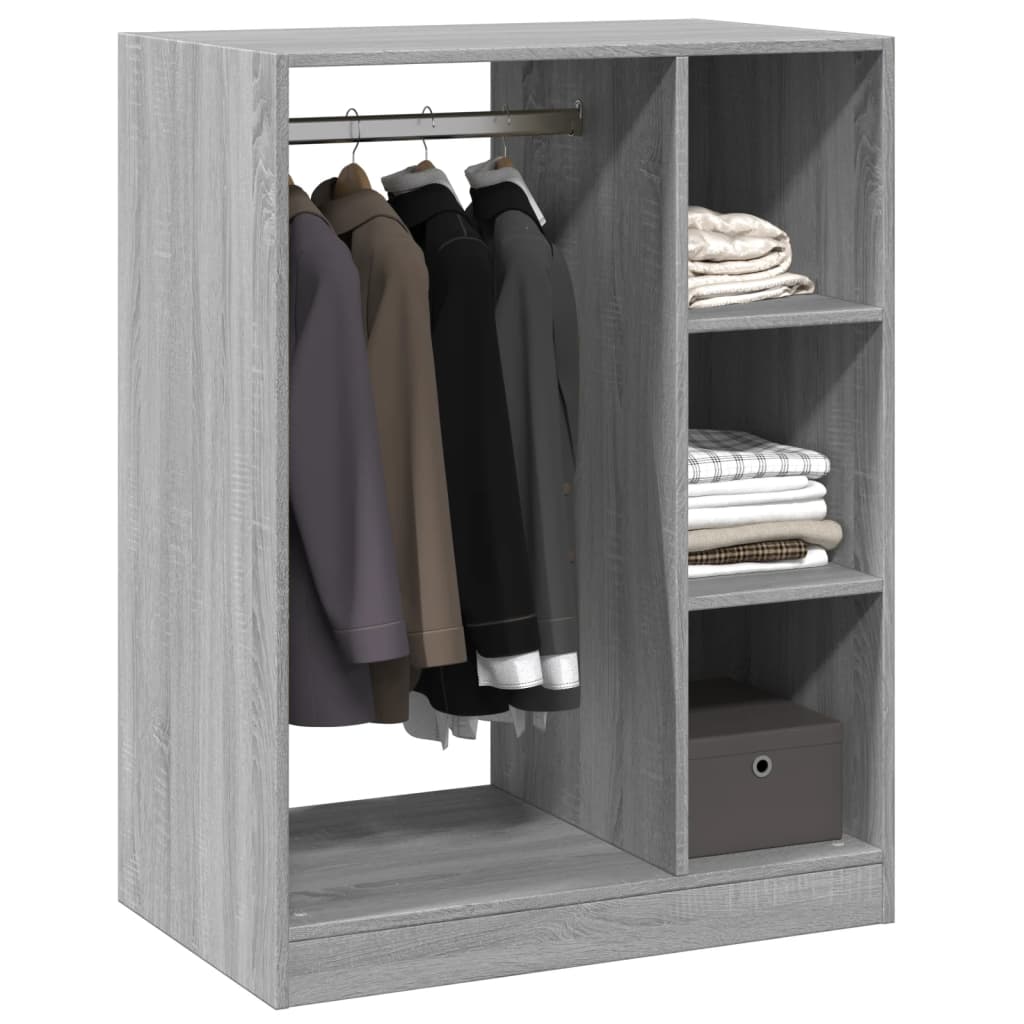 vidaXL Armario de madera de ingeniería gris Sonoma 77x48x102 cm