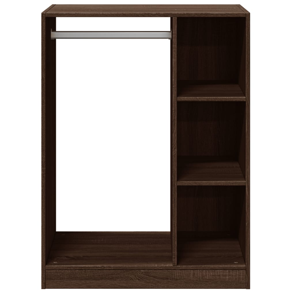 vidaXL Armario de madera de ingeniería marrón roble 77x48x102 cm