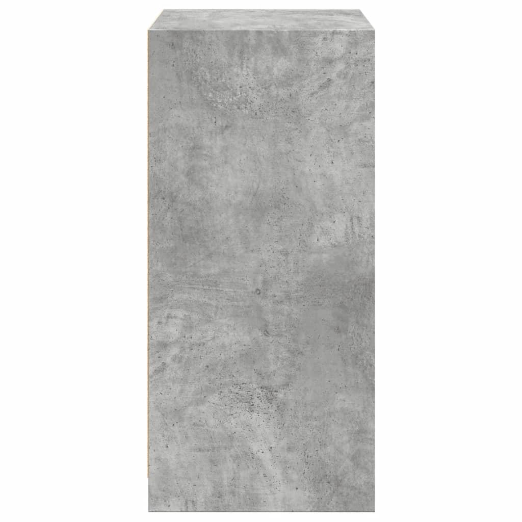 vidaXL Armario de madera de ingeniería gris hormigón 48x41x102 cm