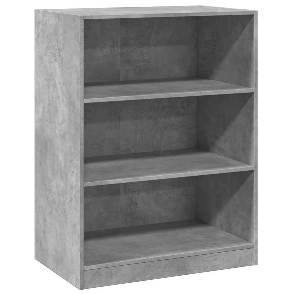 vidaXL Armario de madera de ingeniería gris hormigón 77x48x102 cm