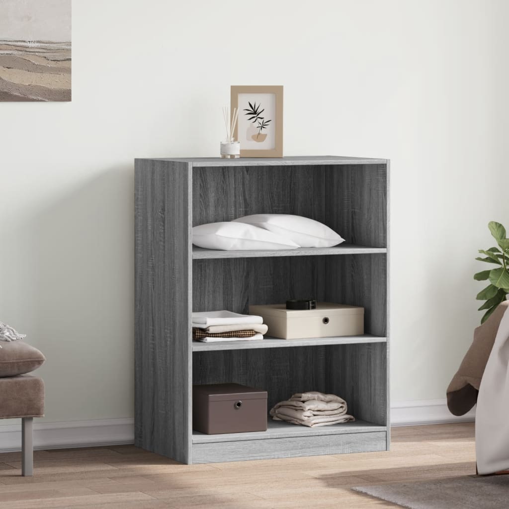 vidaXL Armario de madera de ingeniería gris Sonoma 77x48x102 cm