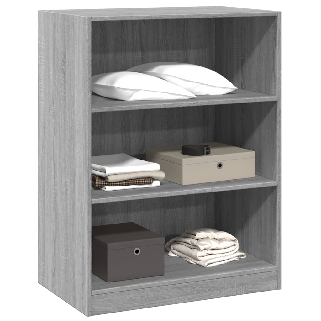 vidaXL Armario de madera de ingeniería gris Sonoma 77x48x102 cm