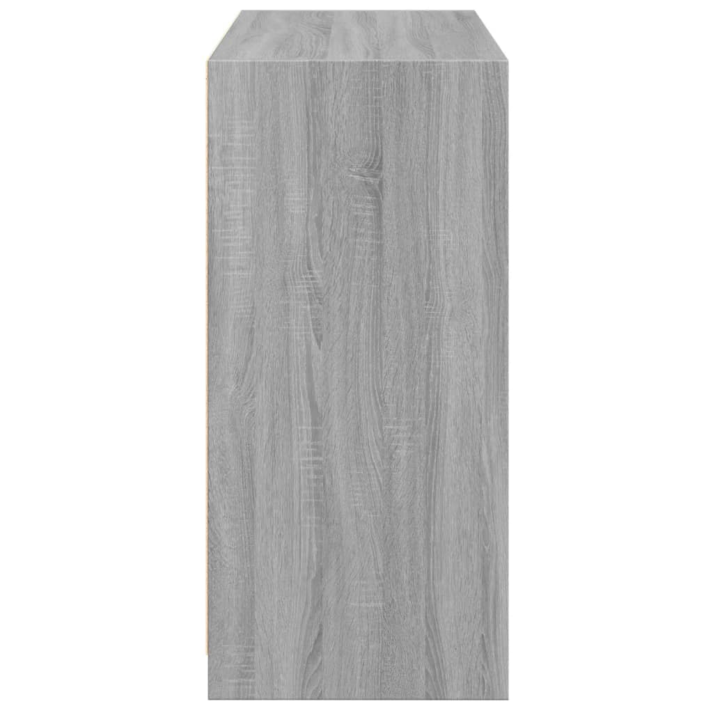 vidaXL Armario de madera de ingeniería gris Sonoma 77x48x102 cm